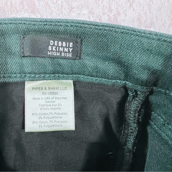 Veronica Beard Debbie High Rise Skinny Jeans in Evergreen Size 27 - Picture 9 of 10